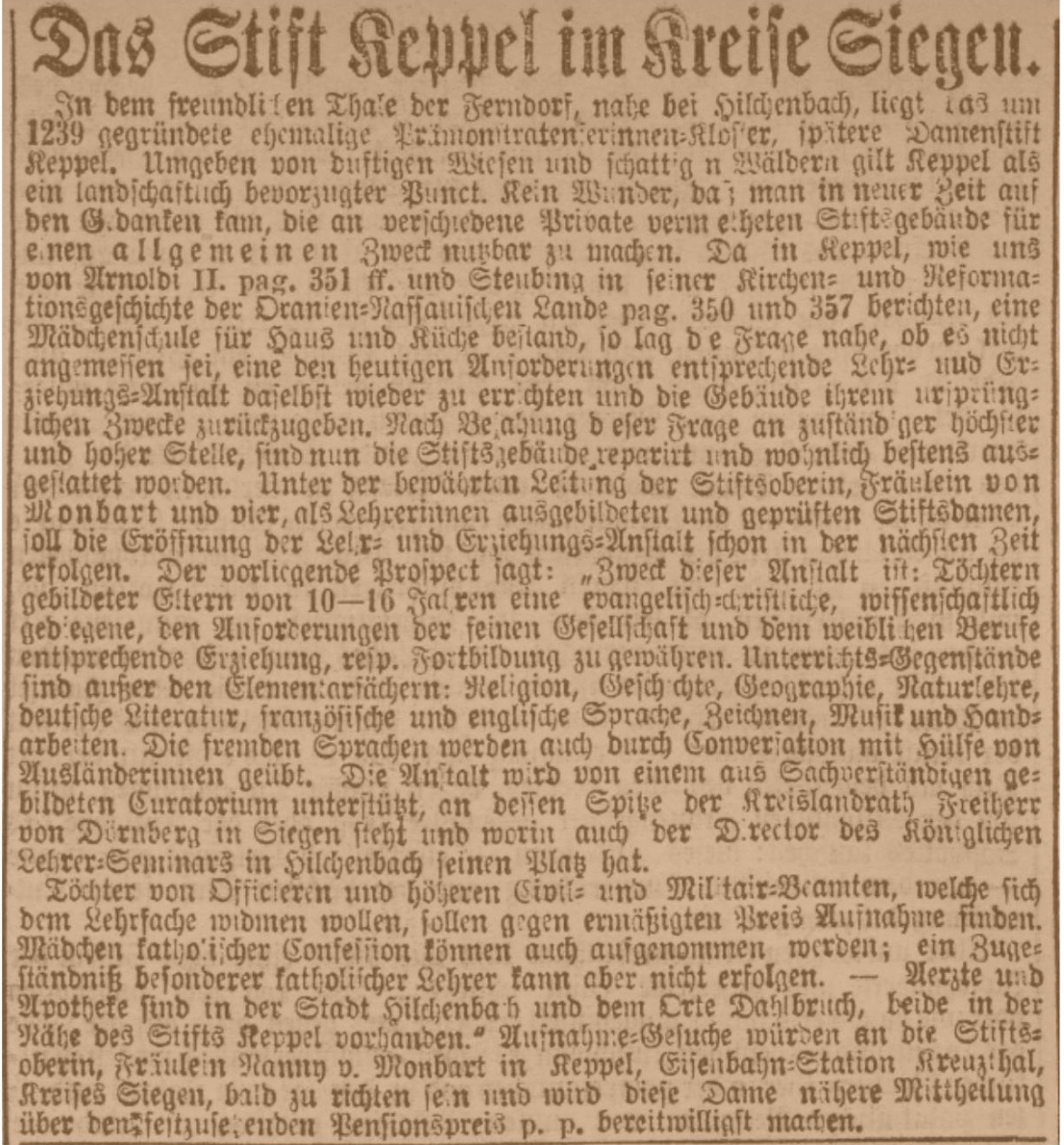 Groß Zeitungsartikel 1871
